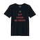 BYFT Threads XL Black Polycotton T-Shirt - Christmas "Eat Drink Be Merry" Printed Design, Premium Holiday Collection