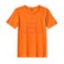 BYFT Threads Large Orange Polycotton T-Shirt - Christmas "Eat Drink Be Merry" Printed Design, Premium Holiday Collection