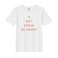 BYFT Threads Large White Polycotton T-Shirt - Christmas "Eat Drink Be Merry" Printed Design, Premium Holiday Collection