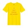 BYFT Threads XXL Yellow Polycotton T-Shirt - Christmas "Eat Drink Be Merry" Printed Design, Premium Holiday Collection