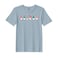 BYFT Threads Large Baby Blue Polycotton T-Shirt - Christmas "ELF" Printed Design, Premium Holiday Collection