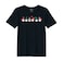 BYFT Threads Medium Black Polycotton T-Shirt - Christmas "ELF" Printed Design, Premium Holiday Collection