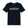 BYFT Threads Large Black Polycotton T-Shirt - Christmas "ELF" Printed Design, Premium Holiday Collection