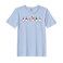 BYFT Threads Large Sky Blue Polycotton T-Shirt - Christmas "ELF" Printed Design, Premium Holiday Collection