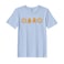 BYFT Threads XXL Sky Blue Polycotton T-Shirt - Christmas "Gingerbread Star" Printed Design, Premium Holiday Collection