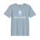BYFT Threads Medium Baby Blue Polycotton T-Shirt - Christmas "Hello Winter" Printed Design, Premium Holiday Collection