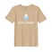 BYFT Threads Medium Beige Polycotton T-Shirt - Christmas "Hello Winter" Printed Design, Premium Holiday Collection