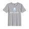 BYFT Threads Large Grey Polycotton T-Shirt - Christmas "Hello Winter" Printed Design, Premium Holiday Collection