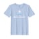 BYFT Threads Large Sky Blue Polycotton T-Shirt - Christmas "Hello Winter" Printed Design, Premium Holiday Collection