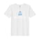 BYFT Threads Medium White Polycotton T-Shirt - Christmas "Hello Winter" Printed Design, Premium Holiday Collection