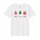 BYFT Threads Large White Polycotton T-Shirt - Christmas "HO HO HO" Printed Design, Premium Holiday Collection