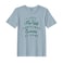BYFT Threads Large Baby Blue Polycotton T-Shirt - Christmas "I left my ugly Christmas sweater at home" Printed Design, Premium Holiday Collection