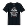 BYFT Threads Medium Black Polycotton T-Shirt - Christmas "I left my ugly Christmas sweater at home" Printed Design, Premium Holiday Collection