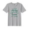 BYFT Threads Medium Grey Polycotton T-Shirt - Christmas "I left my ugly Christmas sweater at home" Printed Design, Premium Holiday Collection