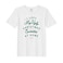 BYFT Threads Medium White Polycotton T-Shirt - Christmas "I left my ugly Christmas sweater at home" Printed Design, Premium Holiday Collection