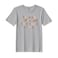 BYFT Threads XXL Grey Polycotton T-Shirt - Christmas "I run of Coffee and Christmas Cheer" Printed Design, Premium Holiday Collection