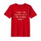 BYFT Threads Large Red Polycotton T-Shirt - Christmas "I run of Coffee and Christmas Cheer" Printed Design, Premium Holiday Collection