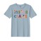 BYFT Threads XL Baby Blue Polycotton T-Shirt - Christmas "Mama Claus" Printed Design, Premium Holiday Collection