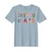 BYFT Threads XXL Baby Blue Polycotton T-Shirt - Christmas "Mama Claus" Printed Design, Premium Holiday Collection