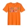 BYFT Threads XXL Orange Polycotton T-Shirt - Christmas "Mama Claus" Printed Design, Premium Holiday Collection