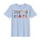 BYFT Threads XL Sky Blue Polycotton T-Shirt - Christmas "Mama Claus" Printed Design, Premium Holiday Collection