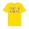 BYFT Threads Medium Yellow Polycotton T-Shirt - Christmas "Mama Claus" Printed Design, Premium Holiday Collection