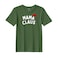 BYFT Threads Medium Forest ELF Green Polycotton T-Shirt - Christmas "Mama Claus Hat" Printed Design, Premium Holiday Collection