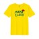 BYFT Threads XXL Yellow Polycotton T-Shirt - Christmas "Mama Claus Hat" Printed Design, Premium Holiday Collection