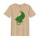 BYFT Threads XXL Beige Polycotton T-Shirt - Christmas "Merry &amp; Bright" Printed Design, Premium Holiday Collection