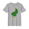 BYFT Threads XXL Grey Polycotton T-Shirt - Christmas "Merry &amp; Bright" Printed Design, Premium Holiday Collection