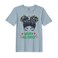 BYFT Threads Large Baby Blue Polycotton T-Shirt - Christmas "Merry Holidays" Printed Design, Premium Holiday Collection