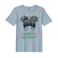 BYFT Threads XL Baby Blue Polycotton T-Shirt - Christmas "Merry Holidays" Printed Design, Premium Holiday Collection
