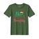 BYFT Threads XXL Forest ELF Green Polycotton T-Shirt - Christmas "Nice untill proven Naughty" Printed Design, Premium Holiday Collection