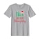 BYFT Threads Large Grey Polycotton T-Shirt - Christmas "Nice untill proven Naughty" Printed Design, Premium Holiday Collection