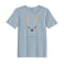 BYFT Threads XL Baby Blue Polycotton T-Shirt - Christmas "Oh dear" Printed Design, Premium Holiday Collection