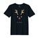 BYFT Threads XL Black Polycotton T-Shirt - Christmas "Oh dear" Printed Design, Premium Holiday Collection