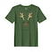 BYFT Threads Medium Forest ELF Green Polycotton T-Shirt - Christmas "Oh dear" Printed Design, Premium Holiday Collection