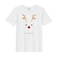 BYFT Threads Medium White Polycotton T-Shirt - Christmas "Oh dear" Printed Design, Premium Holiday Collection