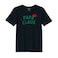 BYFT Threads Large Black Polycotton T-Shirt - Christmas "Papa Claus Hat" Printed Design, Premium Holiday Collection