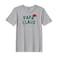 BYFT Threads Medium Grey Polycotton T-Shirt - Christmas "Papa Claus Hat" Printed Design, Premium Holiday Collection