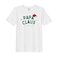BYFT Threads Medium White Polycotton T-Shirt - Christmas "Papa Claus Hat" Printed Design, Premium Holiday Collection