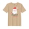 BYFT Threads Large Beige Polycotton T-Shirt - Christmas "Santa's Favorite" Printed Design, Premium Holiday Collection