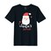 BYFT Threads XXL Black Polycotton T-Shirt - Christmas "Santa's Favorite" Printed Design, Premium Holiday Collection
