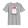 BYFT Threads XXL Grey Polycotton T-Shirt - Christmas "Santa's Favorite" Printed Design, Premium Holiday Collection