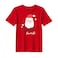 BYFT Threads XXL Red Polycotton T-Shirt - Christmas "Santa's Favorite" Printed Design, Premium Holiday Collection