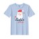 BYFT Threads Large Sky Blue Polycotton T-Shirt - Christmas "Santa's Favorite" Printed Design, Premium Holiday Collection
