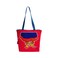 The Purani Jeans Artistic &amp; Elegant Denim Tote Bag, "Red" Multi-purpose Bag (Set of 01)