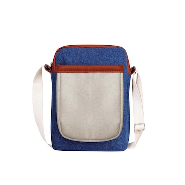 The Purani Jeans Artistic &amp; Elegant Denim Sling Bag, "Blue" Multi-purpose Bag (Set of 01)
