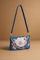 The Purani Jeans Artistic &amp; Elegant Denim Crossbody Bag, "Blue" Multi-purpose Bag (Set of 01)