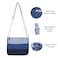 The Purani Jeans Artistic &amp; Elegant Denim Sling Bag, "Blue" Multi-purpose Bag (Set of 01)